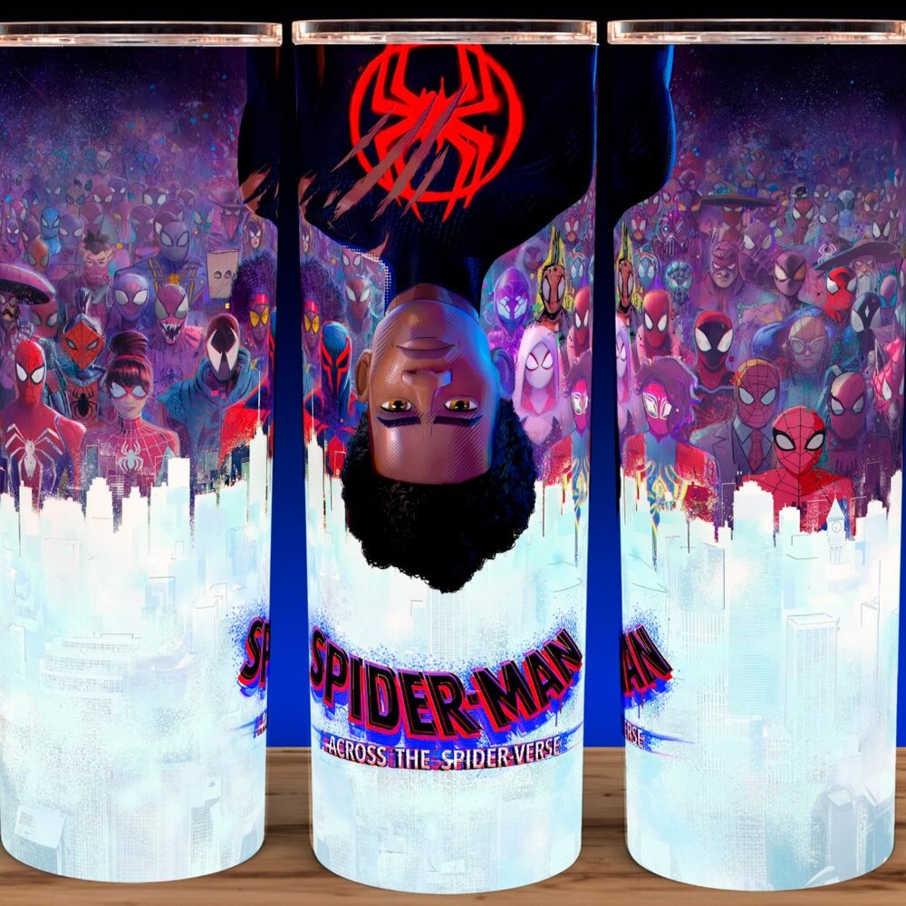 Spider-man Into the Spiderverse Miles Morales  Cup Mug Tumbler  20oz